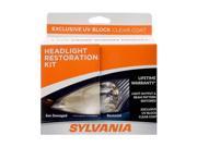 SYLVANIA - Headlight Restoration Kit - 3 Easy Steps to Restore Sun Damaged Headlights with Exclusive UV Block Clear Coat, Light Output and Beam Pattern Restored, Long Lasting Protection