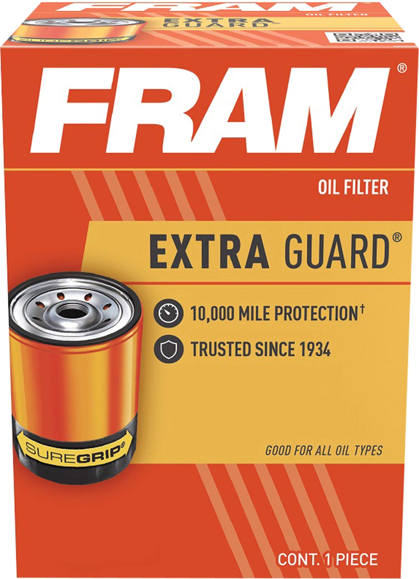Fram Extra Guard PH25, 10K Mile Change Interval Spin-On Oil Filter