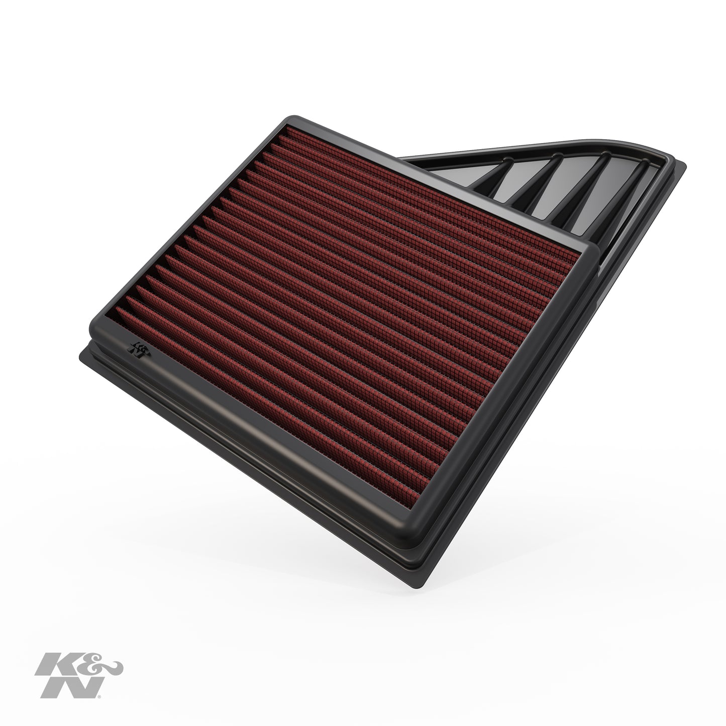 K&N High-Flow Original Lifetime Engine Air Filter: Increase Power & Acceleration, Washable, Premium, Replacement Car Air Filter: Compatible with 2010-2014 Ford Mustang, GT, BOSS 303; 33-2431