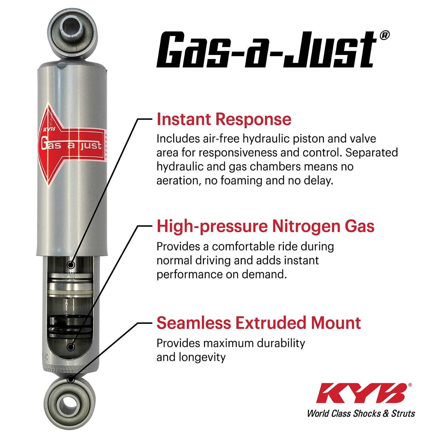 KYB KG5521 Gas-a-Just Gas Shock