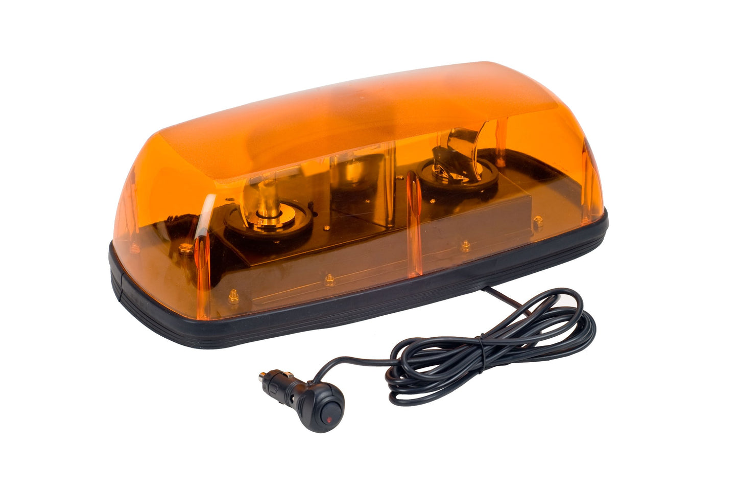 Wolo 3570M-A 12V Exterior Rotating Warning Light with 2 Halogen Bulbs