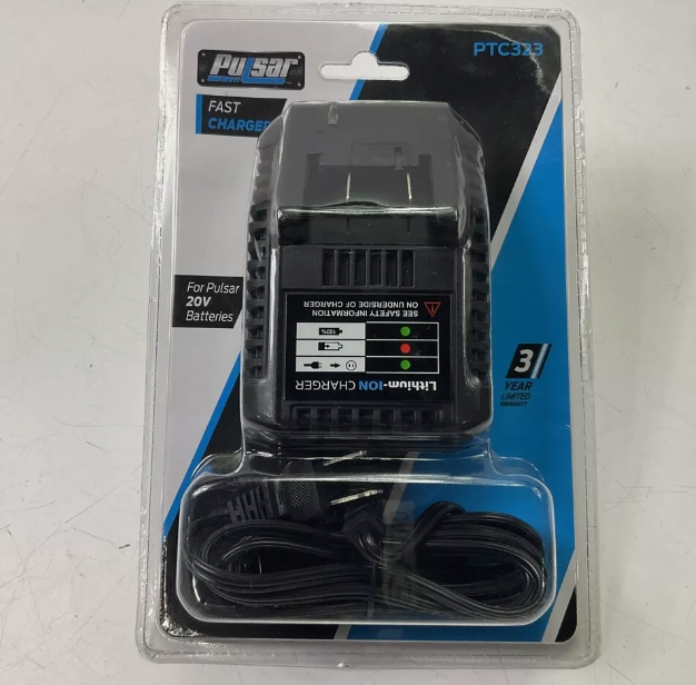 Pulsar PTC323 20 V Li-ion Single-Port Wall Battery Charger