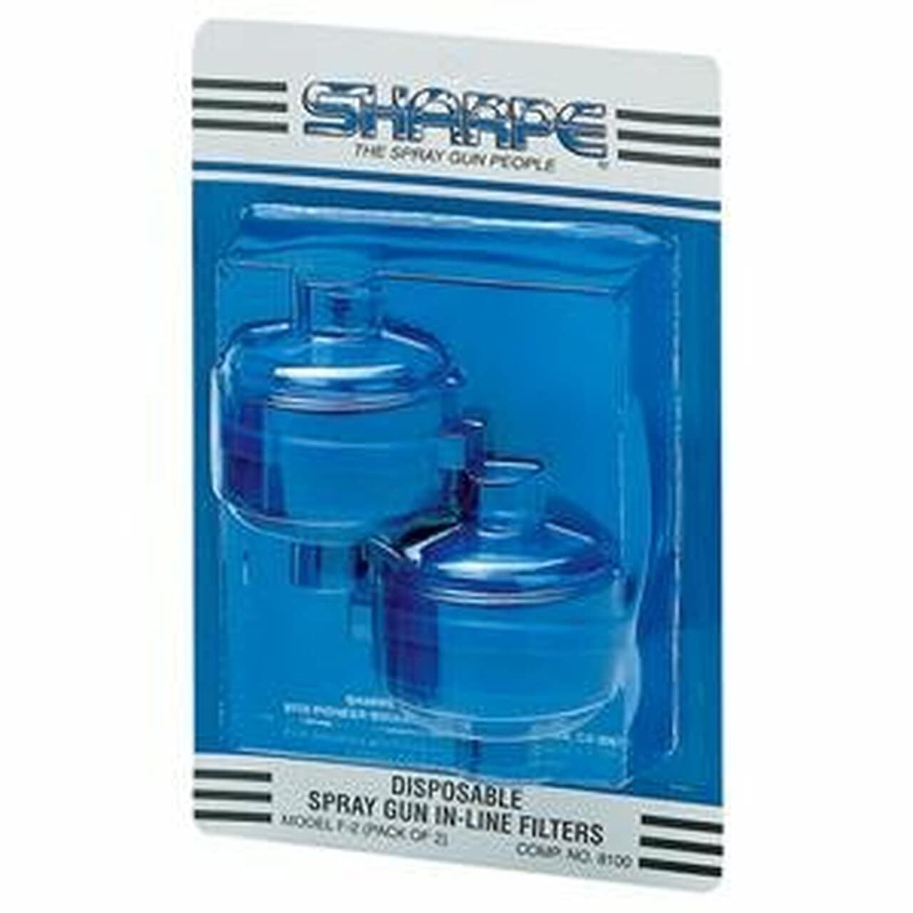 Shape F2 Disposable in-Line Filters (2-Pack) 8100 for Automotive Paint Spraying