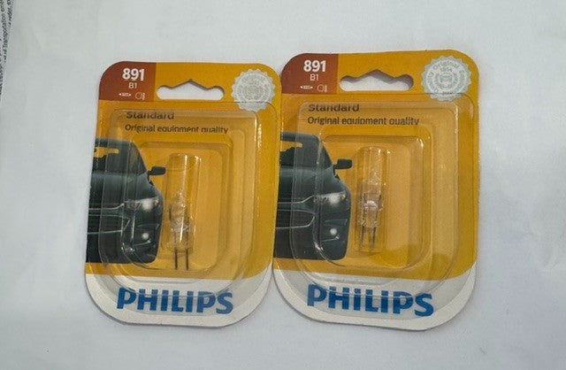 NEW 2-Pack Philips Standard 891B1 12.8V 8W Halogen Lamp -FREE SHIPPING!