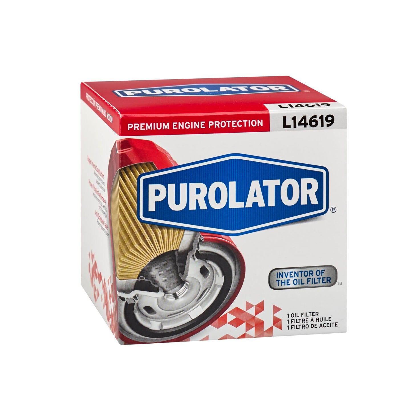 Purolator L14619 Premium Engine Protection Spin On Oil Filter Compatible With 1987-1990 Jeep Wrangler, 1985-1990 Jeep Cherokee, 1986-1990 Jeep Comanche, 1987-1990 Jeep Grand Wagoneer
