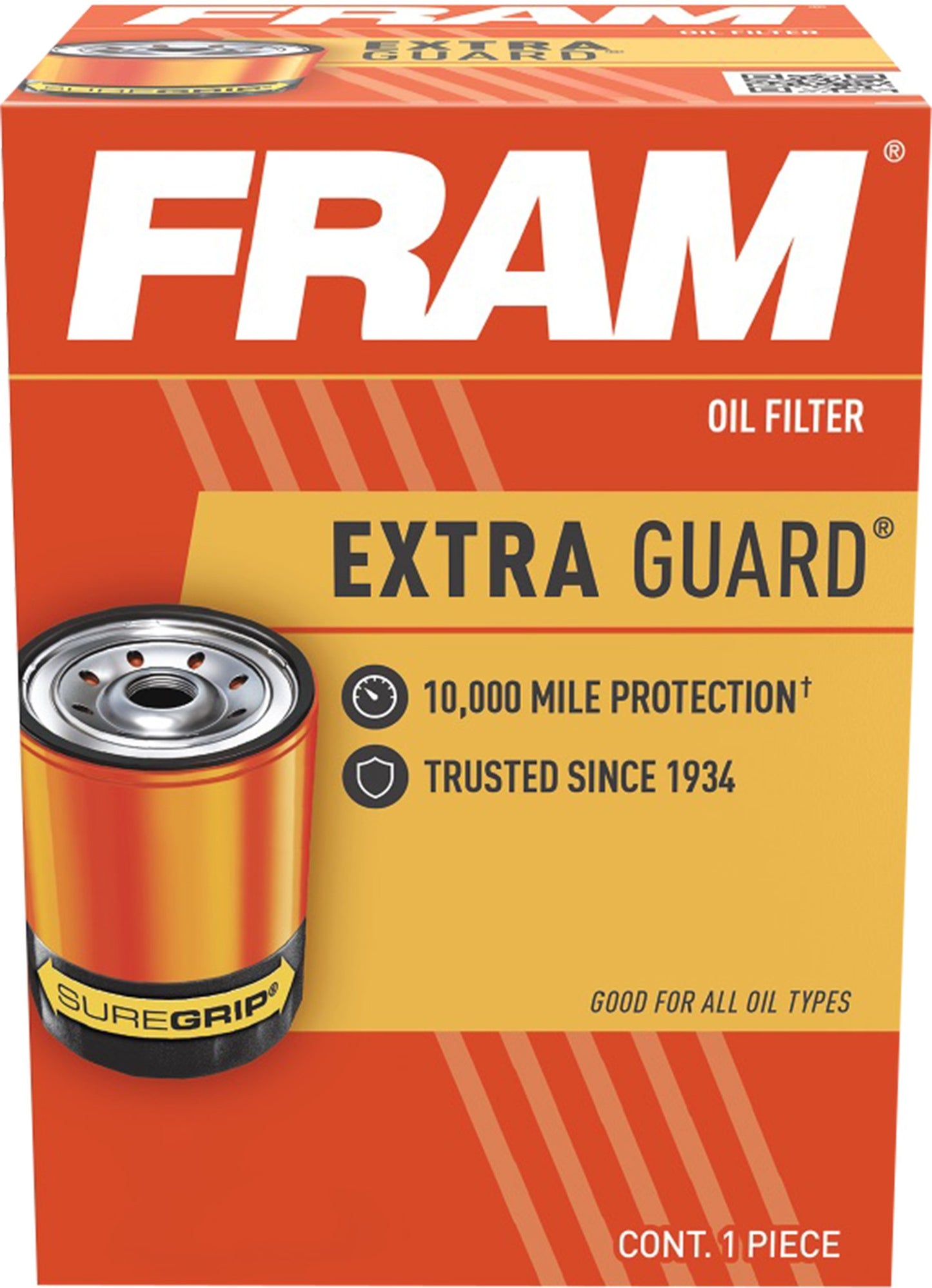 Fram PH9837 Extra Guard 10K Mile Change Interval Oil Filter