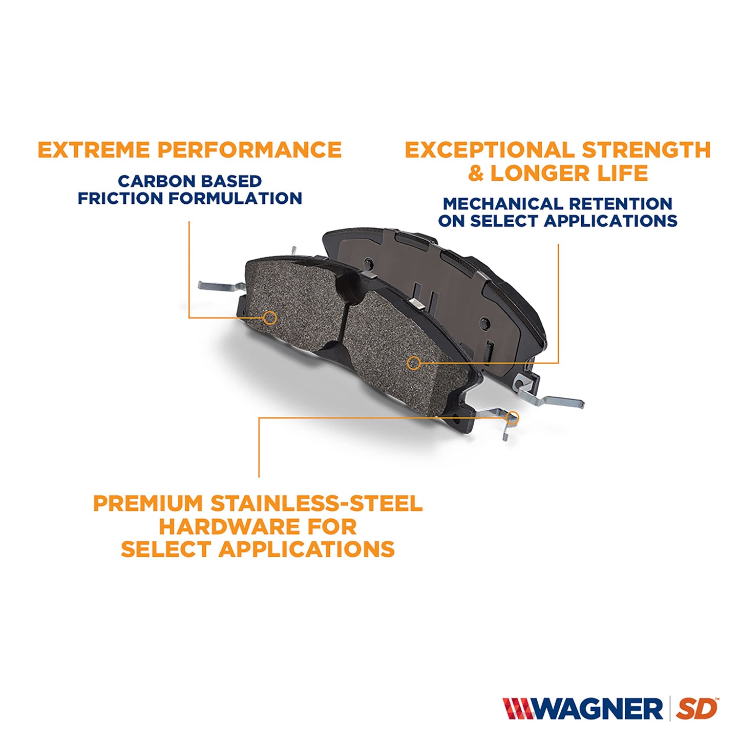 Wagner Brake SevereDuty SX966 Disc Brake Pad Set