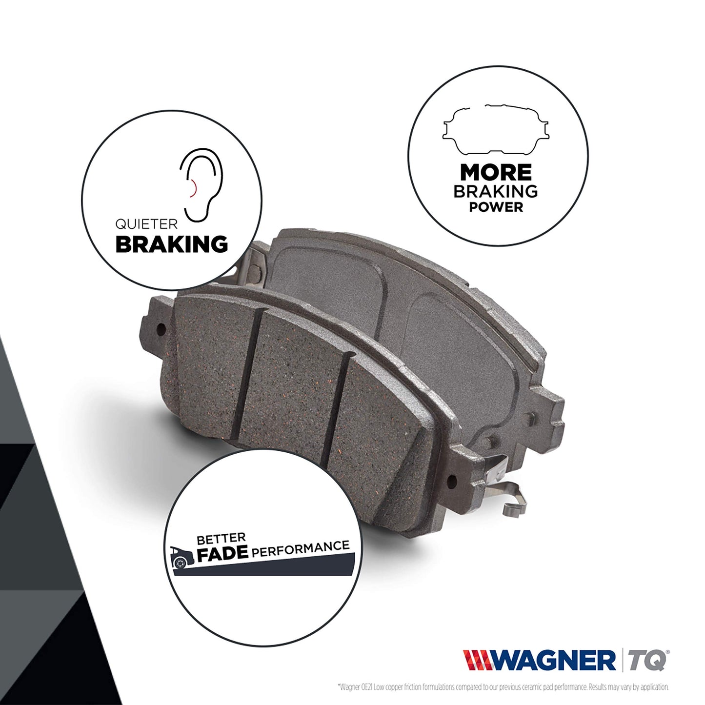 Wagner Brake ThermoQuiet QC828 Ceramic Disc Brake Pad Set