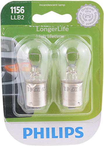 Philips 1156LLB2 LongerLife Miniature Bulb, 2 Pack