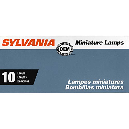 SYLVANIA 3057 Long Life Miniature Bulb, (Contains 10 Bulbs)