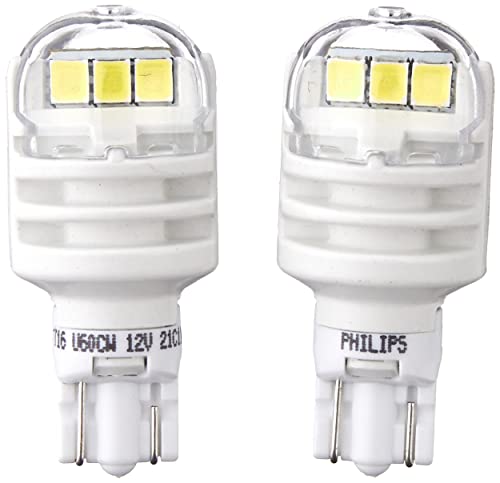 Philips Automotive Lighting 921WLED Ultinon LED Bulb (White), 2 Pack