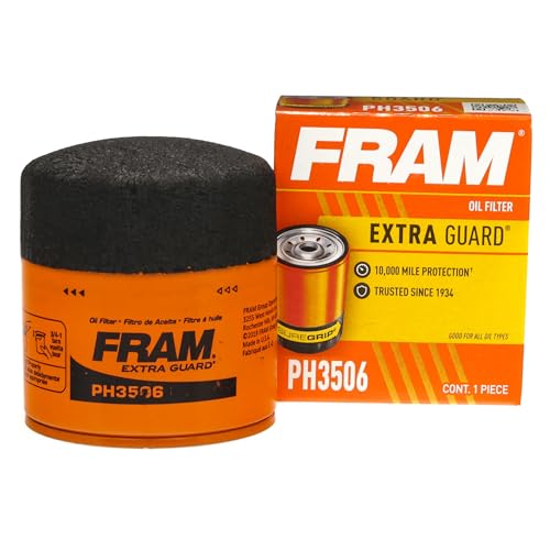 FRAM Extra Guard PH3506, 10K Mile Change Automotive Replacement Interval Spin-On Engine Oil Filter for Select Vehicle Models