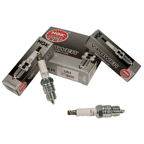 NGK 6630 V-Power Spark Plug - UR4, 4 Pack
