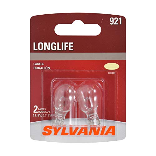 SYLVANIA - 921 Long Life Miniature - Bulb, Ideal for Interior Lighting - Cargo and License Plate (Contains 2 Bulbs)