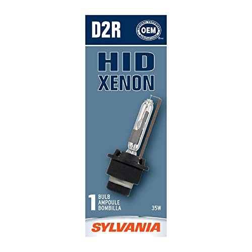 SYLVANIA - D2R Basic HID (High Intensity Discharge) Headlight Bulb - High Performance Bright, White, and Durable Lamp (Contains 1 Bulb)