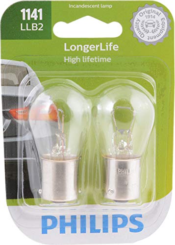 Philips Automotive Lighting 1141 LongerLife Miniature Bulb, 2 Pack,1141LLB2
