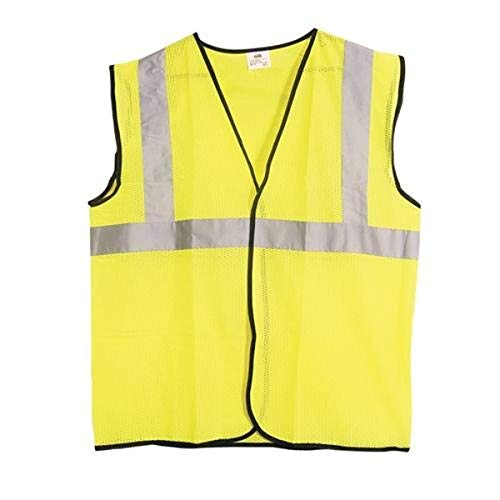 SAS Safety Vest, Class 2 Yellow with 2'' Reflective Tape - 2XLrg