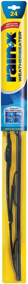 Rain-X RX30224 WeatherBeater Wiper Blades, 24" Windshield Wipers (Pack Of 1), Automotive Replacement Windshield Wiper Blades That Meet Or Exceed OEM Quality And Durability Standards