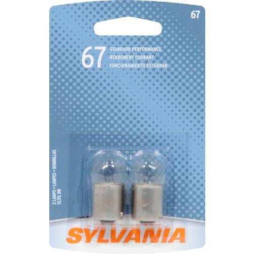 SYLVANIA 67 Basic Miniature Bulb, (Contains 2 Bulbs)