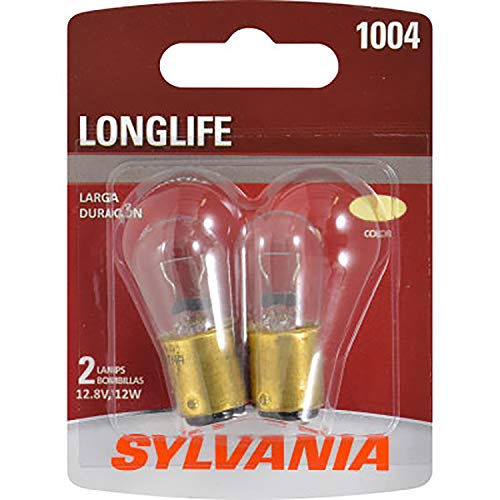 SYLVANIA - 1004 Long Life Miniature - Bulb, Ideal for Interior Lighting Trunk, Cargo, and More. (Contains 2 Bulbs)
