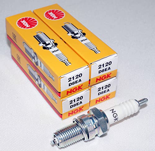 NGK 2120 D8EA 4 PACK Spark Plug Plugs 4 CYLINDER V8 6 CYLINDER V TWIN V10 V12