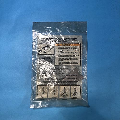 Crosby 1090045 SS-4055 Stainless Steel Hook Latch Kit | 1 Ton Carbon | 1-1/2 Ton Alloy | 0.6 Ton Bronze | F Hook ID Code