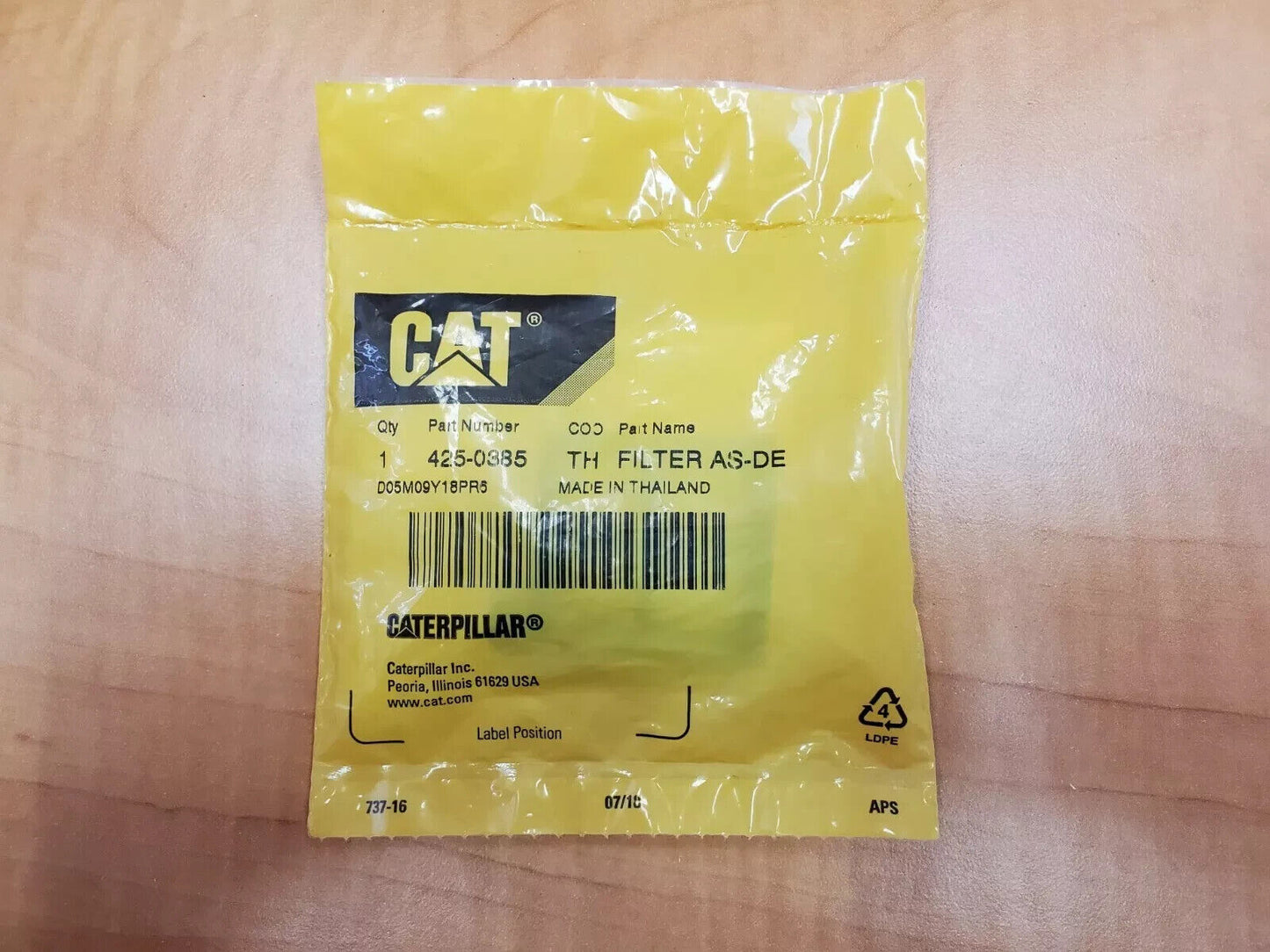 CAT 425-0385 FILTER AS-DE 4250385 CATERPILLAR