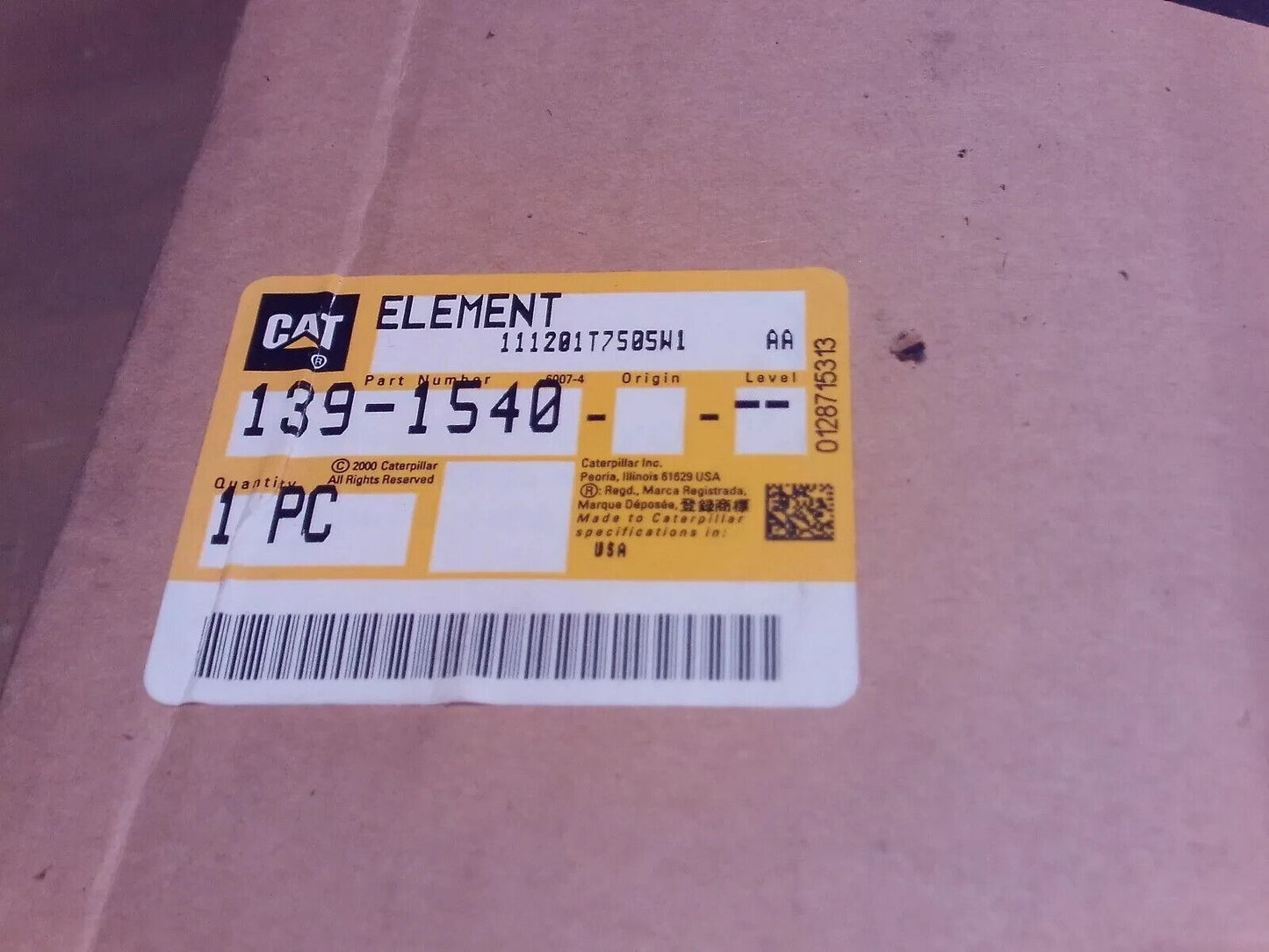 NEW CAT Caterpillar 139-1540 Hydraulic Filter Element 1J-1674-C9