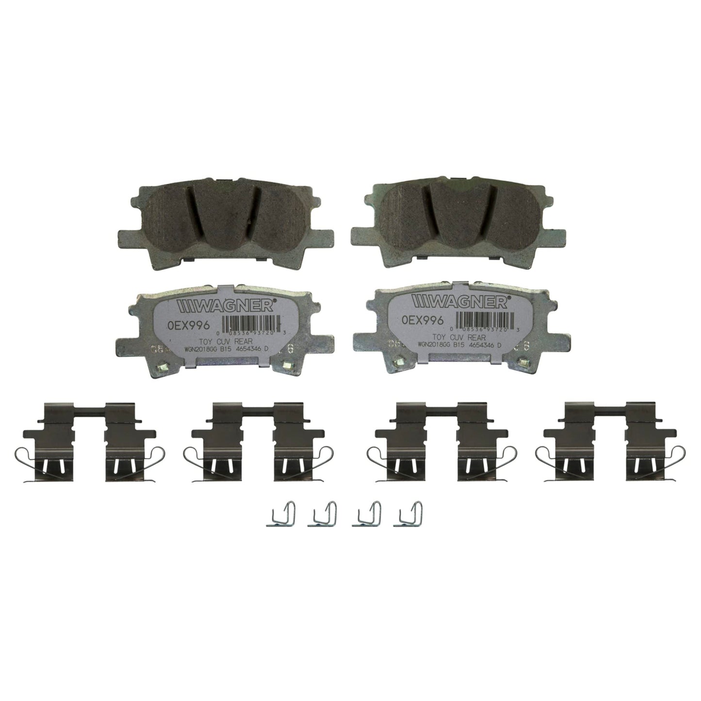 Wagner Brake OEX OEX996 Disc Brake Pad Set Premium Ceramic