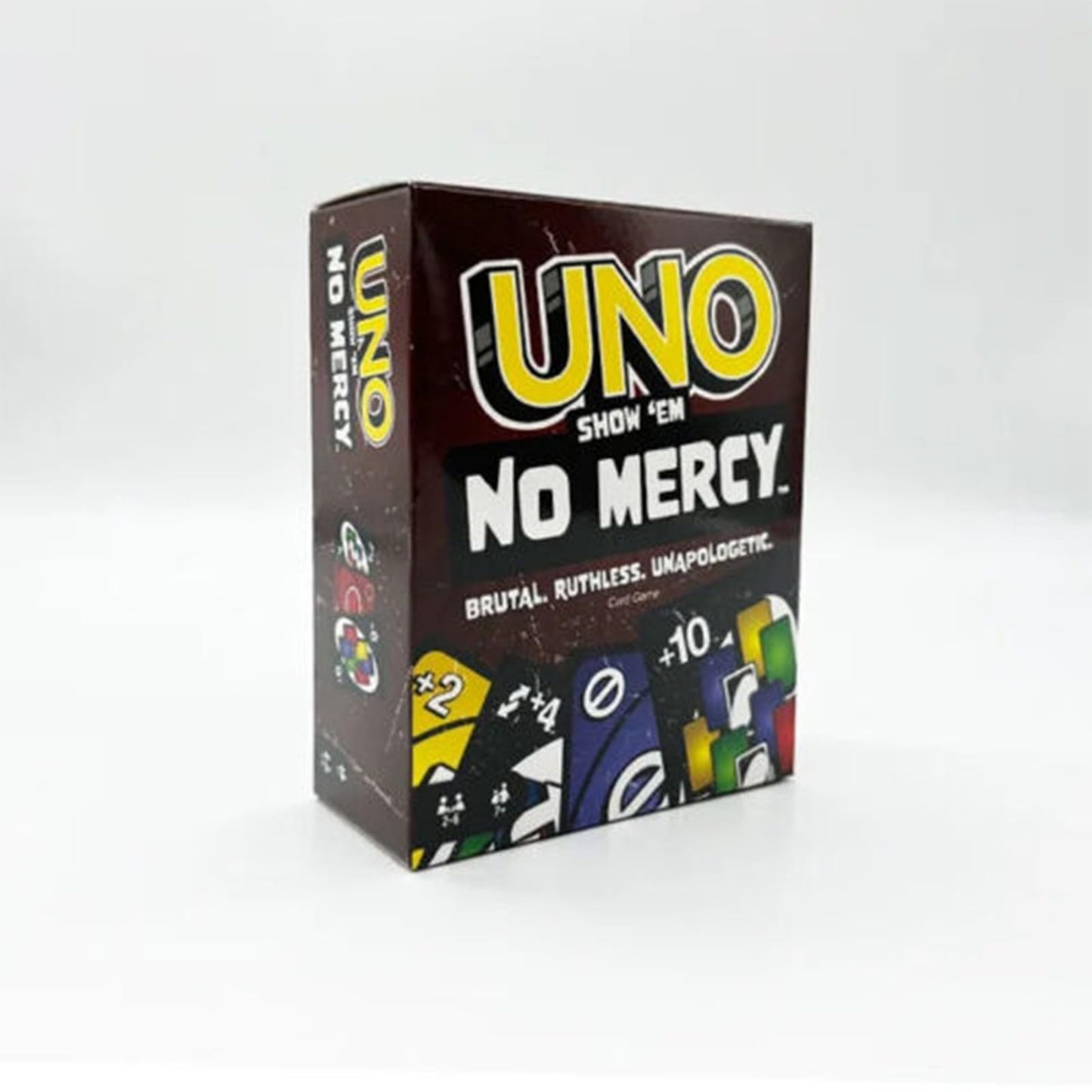 BOSSETY Uno No Mercy Family Card Game with 56 Extra Cards, Special Rules, Redoutable Action Cards, Harsher Penalties, Children's Toy, Ages 4 and Above, HWV18