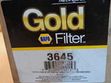 3645 NAPA Gold Fuel Filter