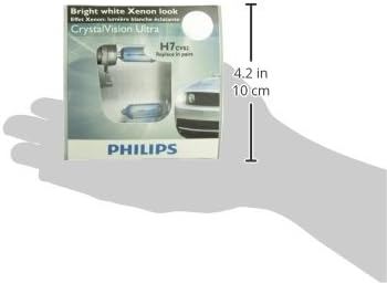 Philips H7 CrystalVision ultra Upgrade Headlight Bulb (Pack of 2)