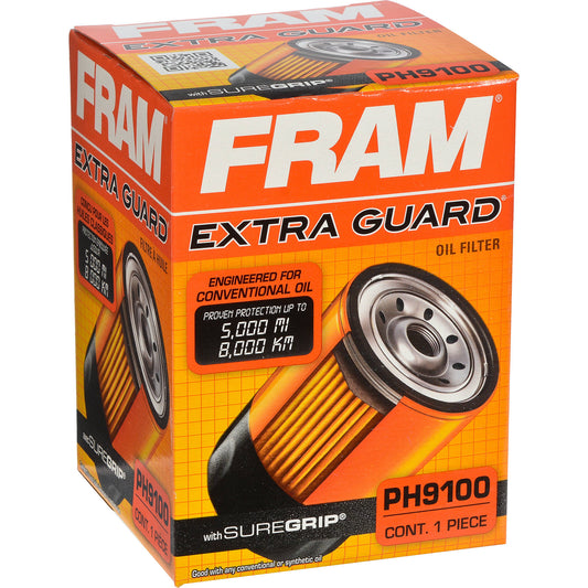 FRAM Extra Guard PH9100, 10K Mile Change Interval Spin-On Oil Filter