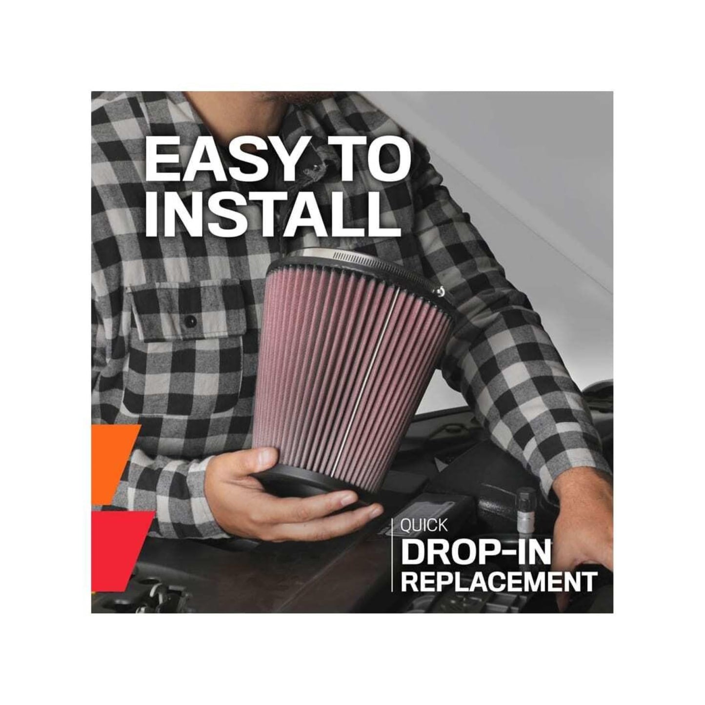 K&N Engine Air Filter: Reusable, Clean Every 75,000 Miles, Washable, Replacement Car Air Filter: Compatible with Select 1968-1993 CHEVROLET/PONTIAC/BUICK/GMC (See Description for select models) E-1450