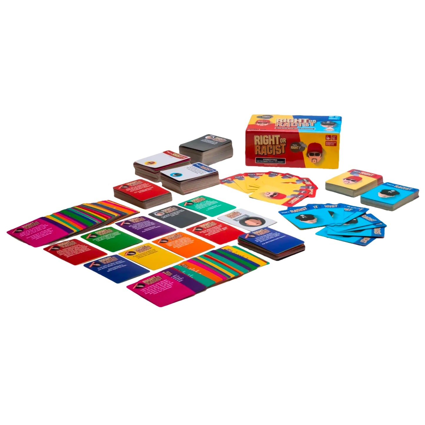 Right or Racist, Card Game, Gag Gift with Hundreds of Trivia and Debate Cards, Funny Gag Gifts for Secret Santa or White Elephant, Games for Men and Women, 3 to 10+ Players