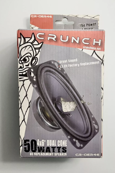 Crunch 50 Watts 4X6'' Dual Cone OE Replacement SpeakerCR-OER46
