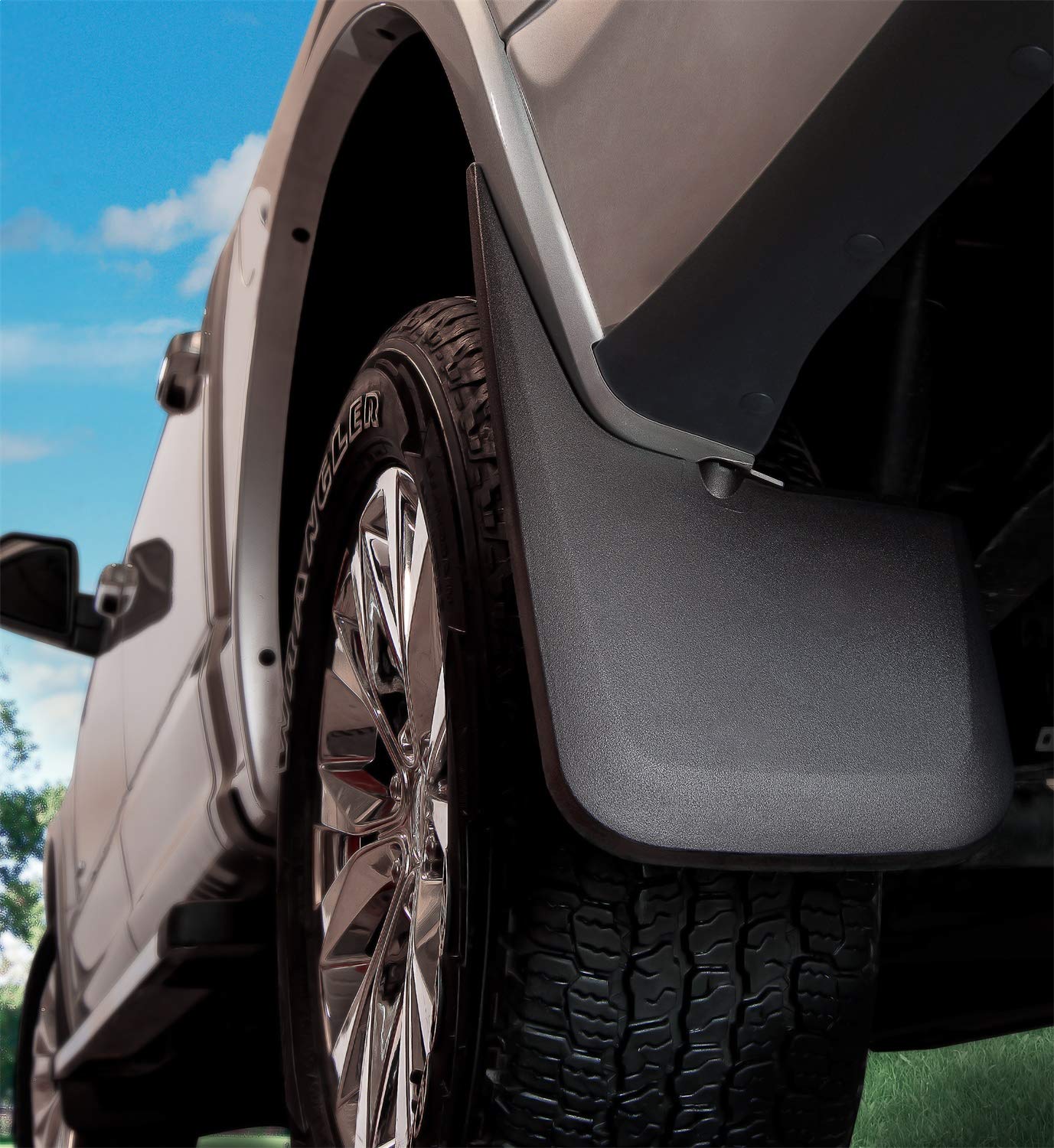 Husky Liners - Rear Mud Guards | 1999-2007 Chevrolet Silverado/GMC Sierra 1500, 2500/3500 w/OEM Fender Flares, Rear Set - Black, 2 Pc. | 57211