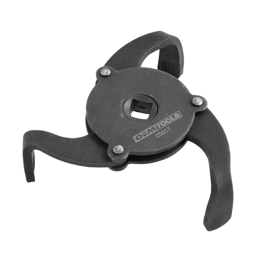 OEMTOOLS 25017 2-1/2'' x 3-7/8'' 3-Legged Spin-On Style Oil Filter Wrench, Oil Filter Wrench Adjustable, Black