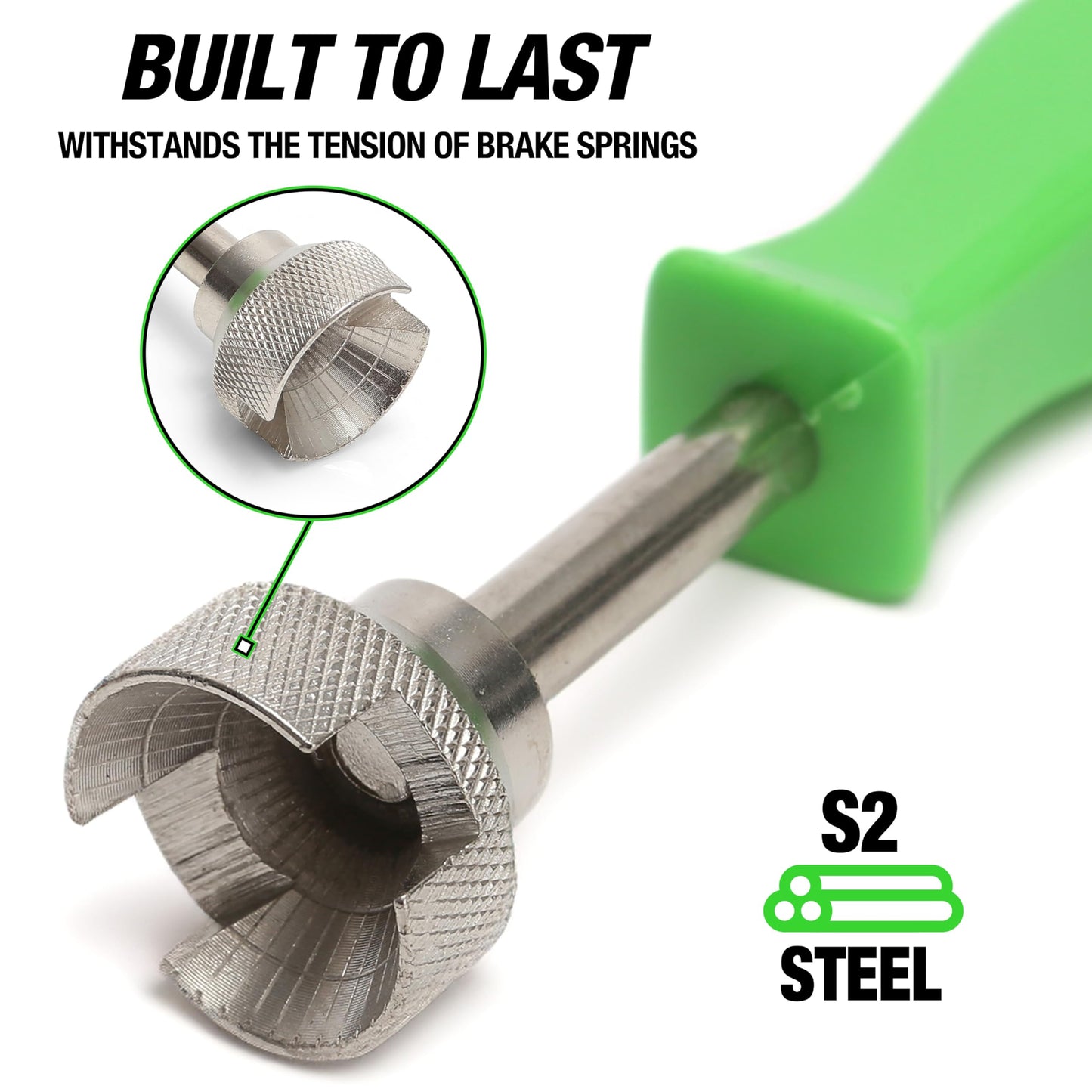 OEMTOOLS 25056 Brake Spring Washer Tool, Simplify Your Drum Brake Maintenance with Durable S-2 Steel Construction, Compatible with 5/8 Inch to 7/8 Inch Diameter Washers, Automotive Brake Repair Tool