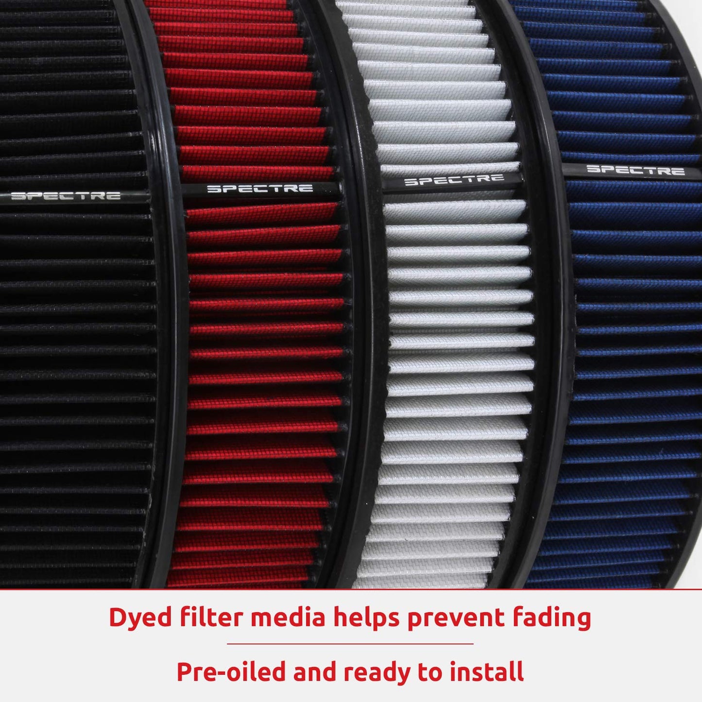Spectre Performance 3992 Red 9mm Breather Filter
