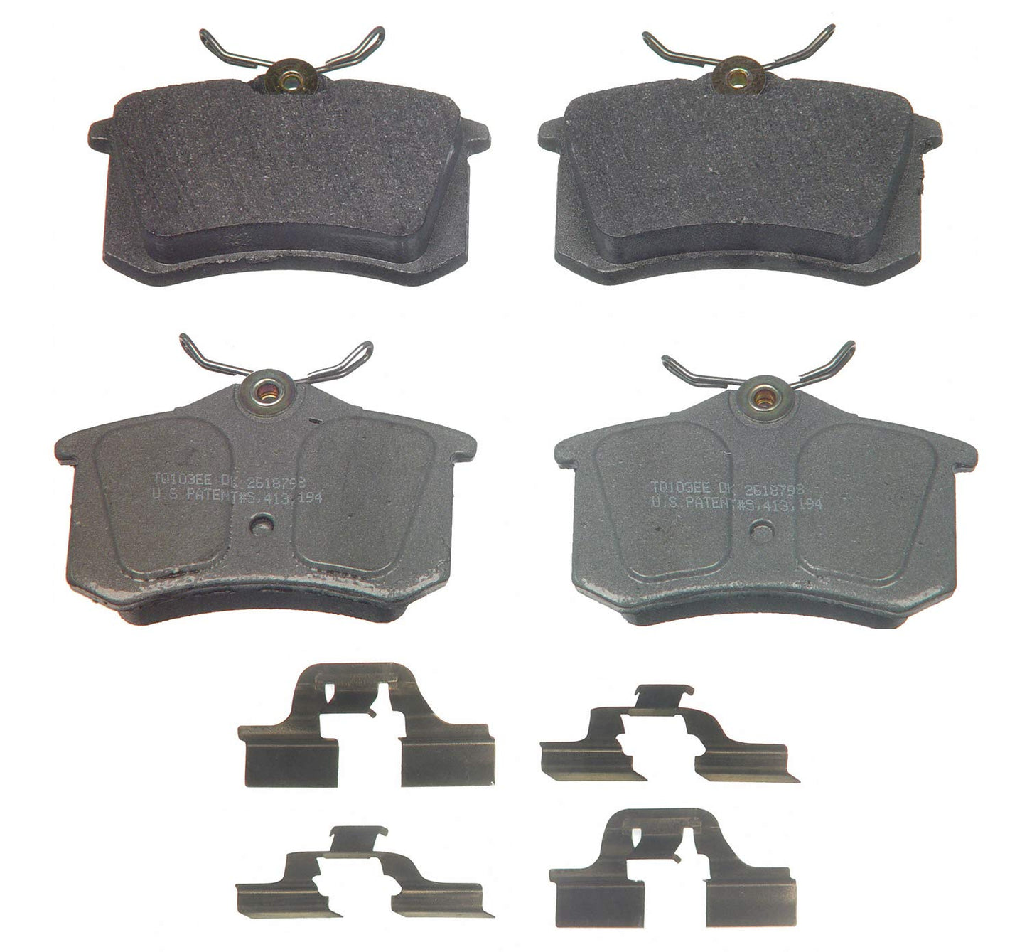 Wagner ThermoQuiet MX340A Semi-Metallic Disc Brake Pad Set