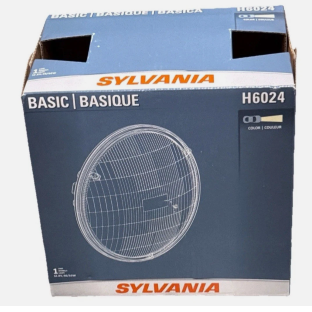 Sylvania Basic H6024 Head Light Sealed Halogen Beam Headlamp *SEALED* New