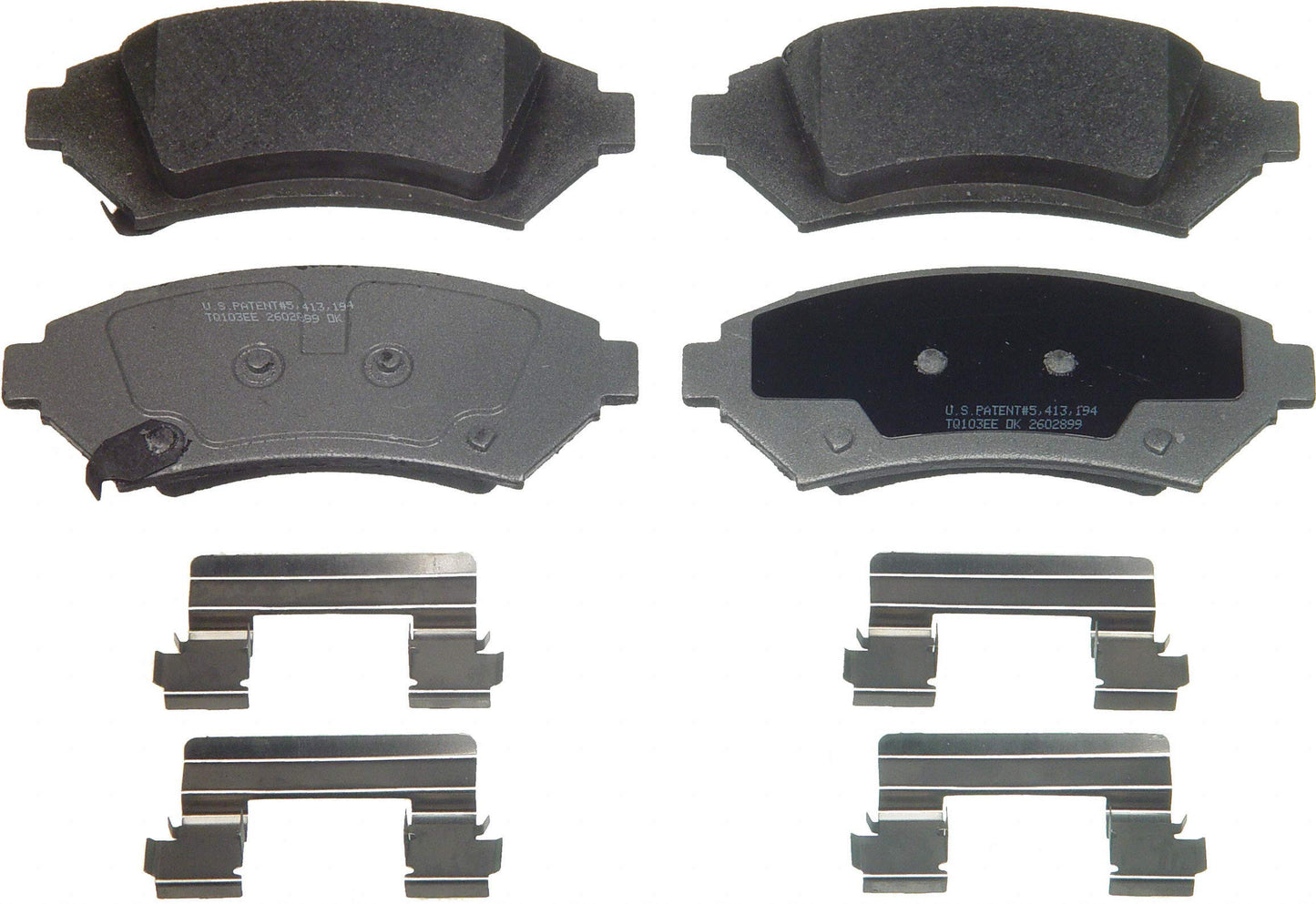 Wagner Brake ThermoQuiet MX818 Semi-Metallic Disc Brake Pad Set