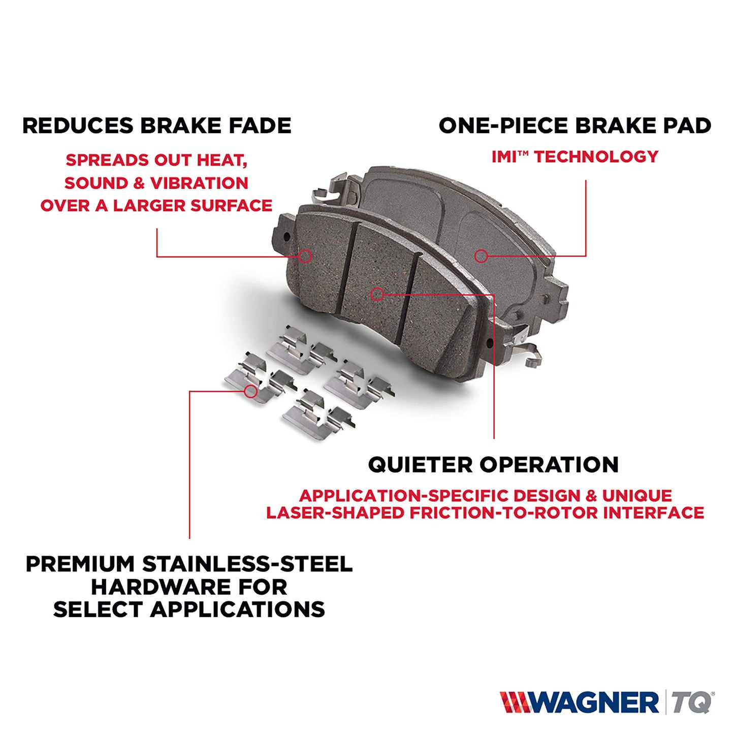 Wagner Brake ThermoQuiet QC1012A Ceramic Disc Brake Pad Set