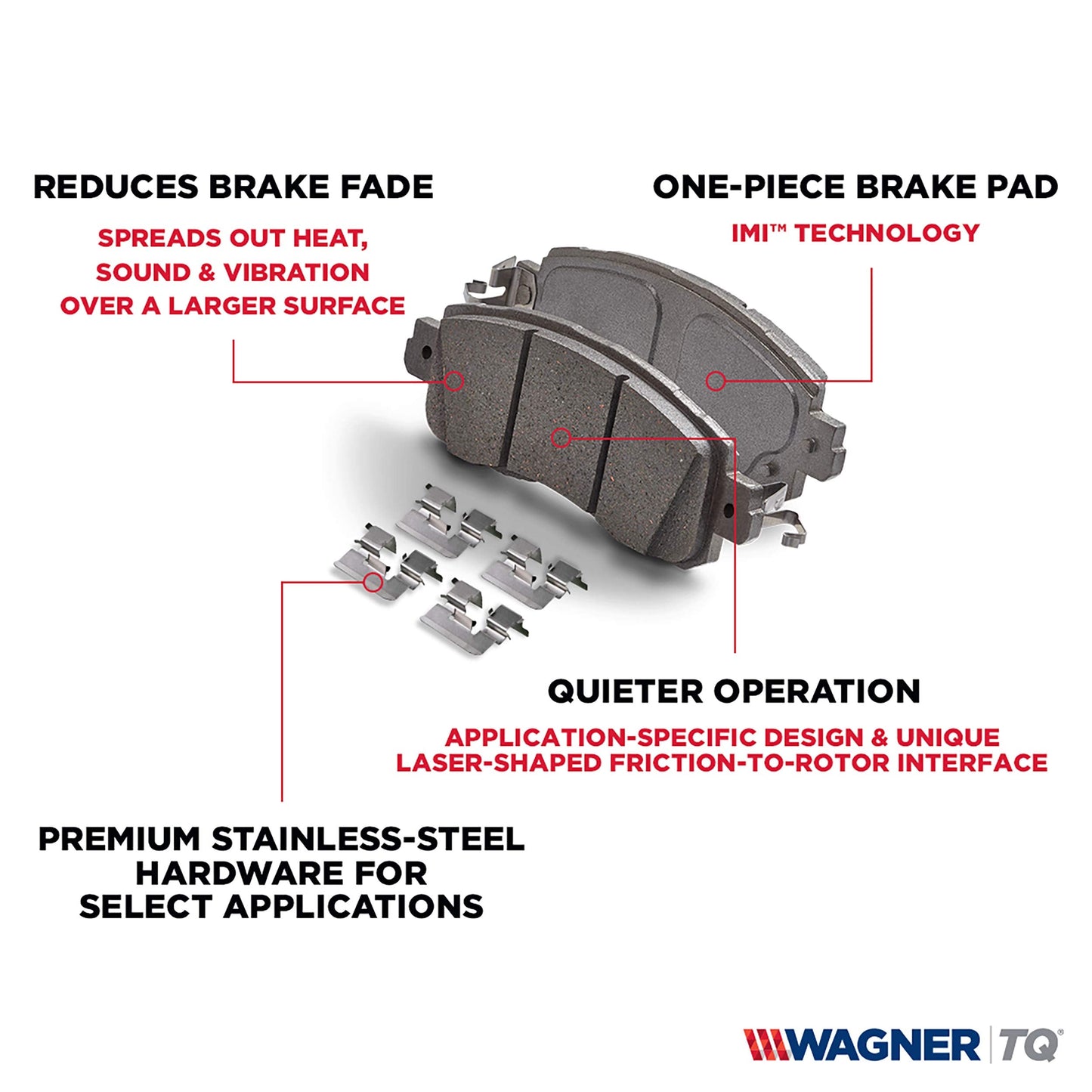 Wagner Brake ThermoQuiet QC1056B Ceramic Disc Brake Pad Set