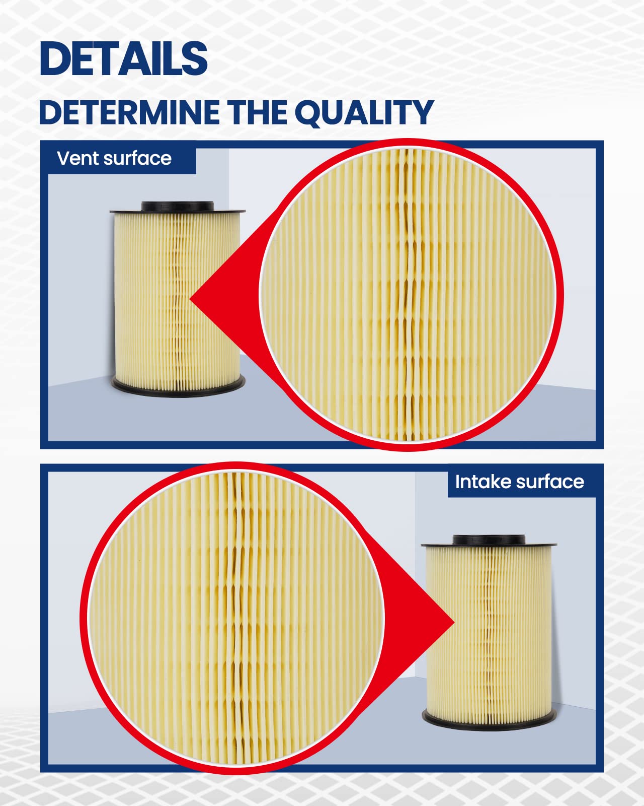 KAX Engine air Filter CA11114 replacement for Focus 2012-2018 Escape 2013-2019 MKC 2015-2019 Transit Connect 2014-2016 Replce#FA-1908 Air Filter