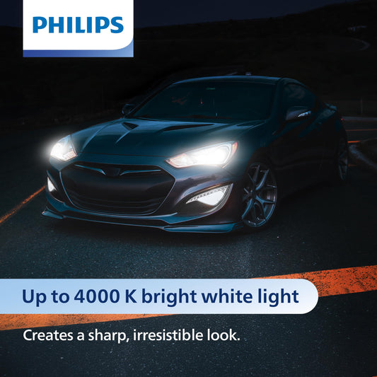 Philips Automotive Lighting 9004 CrystalVision Platinum Superior Upgrade Automotive Replacement Bright White Headlight Bulb, Fits Select High Beam, Low Beam, Fog Positions (2 Pack)