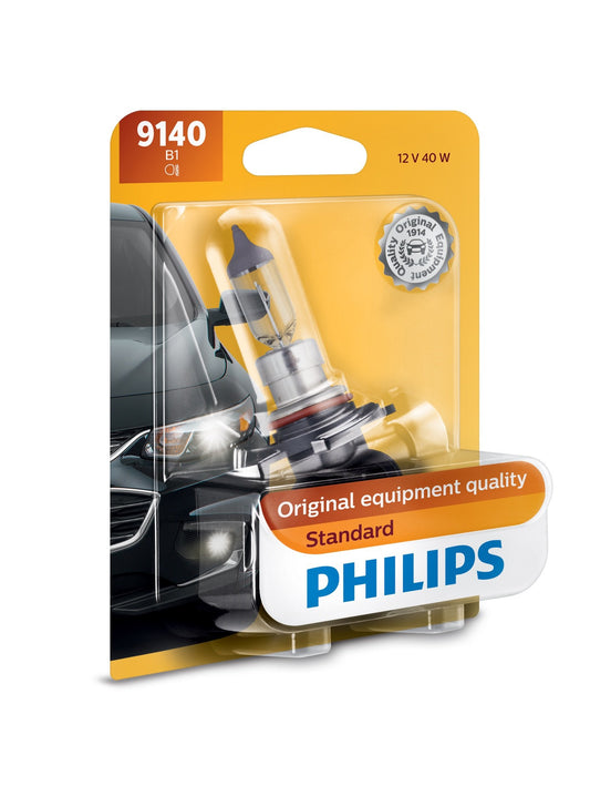 Philips 9140 Standard Halogen Replacement Front Fog Bulb, 1 Pack