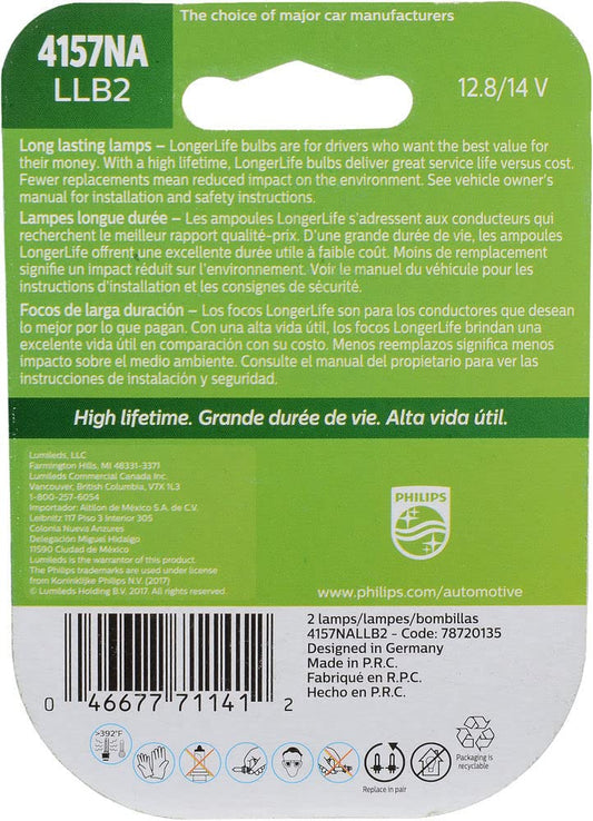 Philips 4157NALLB2 Long Life 4157NALL 12.8/14V 24/2.2CP