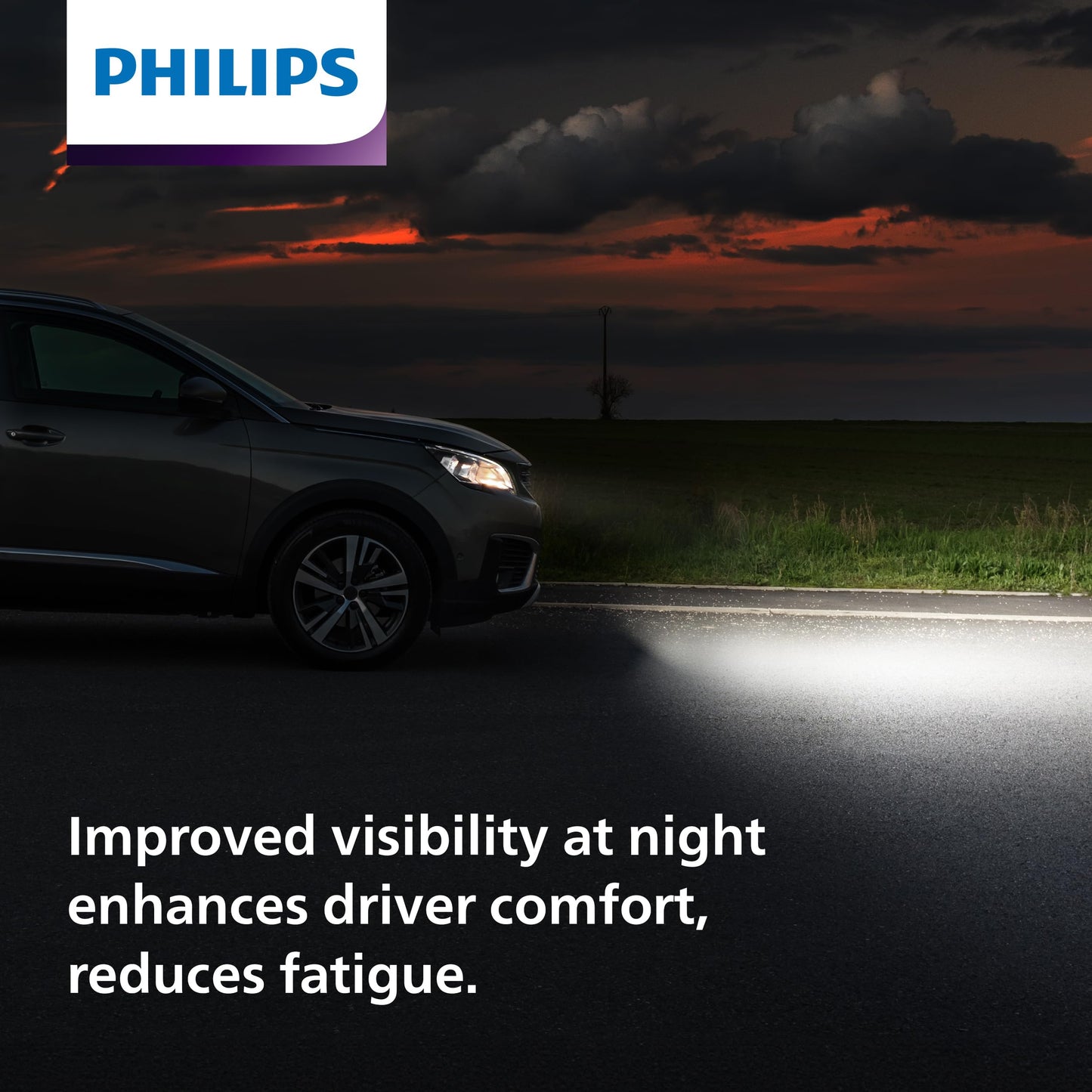 Philips Automotive Lighting 9005XS NightGuide Platinum Premium Upgrade Automotive Replacement Headlight Bulb, Fits Select High Beam, Low Beam, and Fog Positions (Pack of 2)